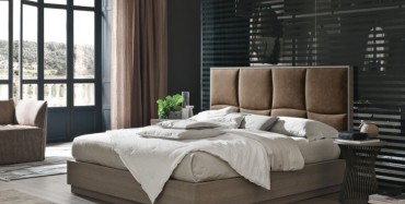 Prestige letto moderno in essenza legno zona notte Tomasella